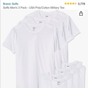 Men’s Soffee White Shirts - 3 Pack